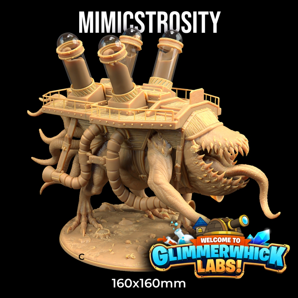 D&D Miniature 32mm - Welcome to Glimmerwhick Labs | Mimicstrosity | Resin TRPG บอร์ดเกม [Made to ord
