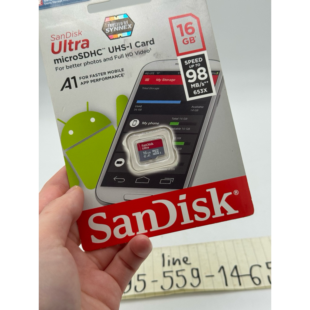 Micro SD Card SanDisk 16GB ของใหม่