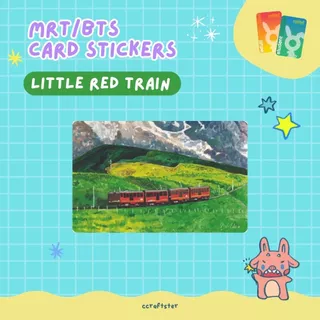 ccraftster - card sticker Long Rides สติกเกอร์ติดบัตรบีทีเอส สติ๊กเกอร์ติดบัตร (ไม่มีช่องชิป) รถไฟ