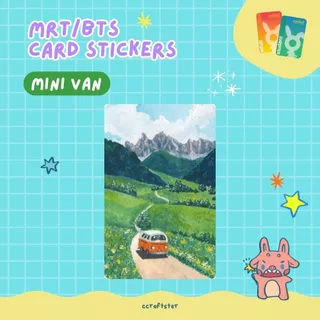 ccraftster - card sticker Long Rides สติกเกอร์ติดบัตรบีทีเอส สติ๊กเกอร์ติดบัตร (ไม่มีช่องชิป) รถไฟ