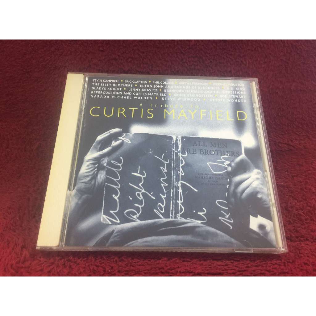 CD Various Artists - A Tribute to Curtis Mayfield สภาพตามรูปปก ZA347-79