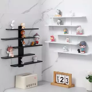 พร้อมส่ง🌻ชั้นวางของติดผนัง PVC โดนน้ำได้ รุ่น DECOR-5 สไตล์มินิมอล ประกอบง่ายไม่ยุ่งยาก