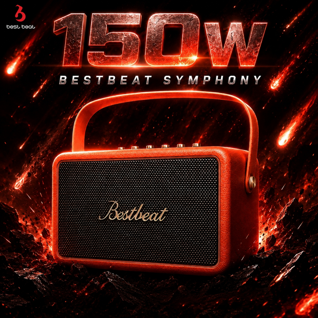 [NEW] Bestbeat-Symphony ลำโพงบลูทูธ ดีไซน์พรีเมียมด้วยระบบ 2.0 Channel ; EQ 3 โหมดอัจฉริยะ