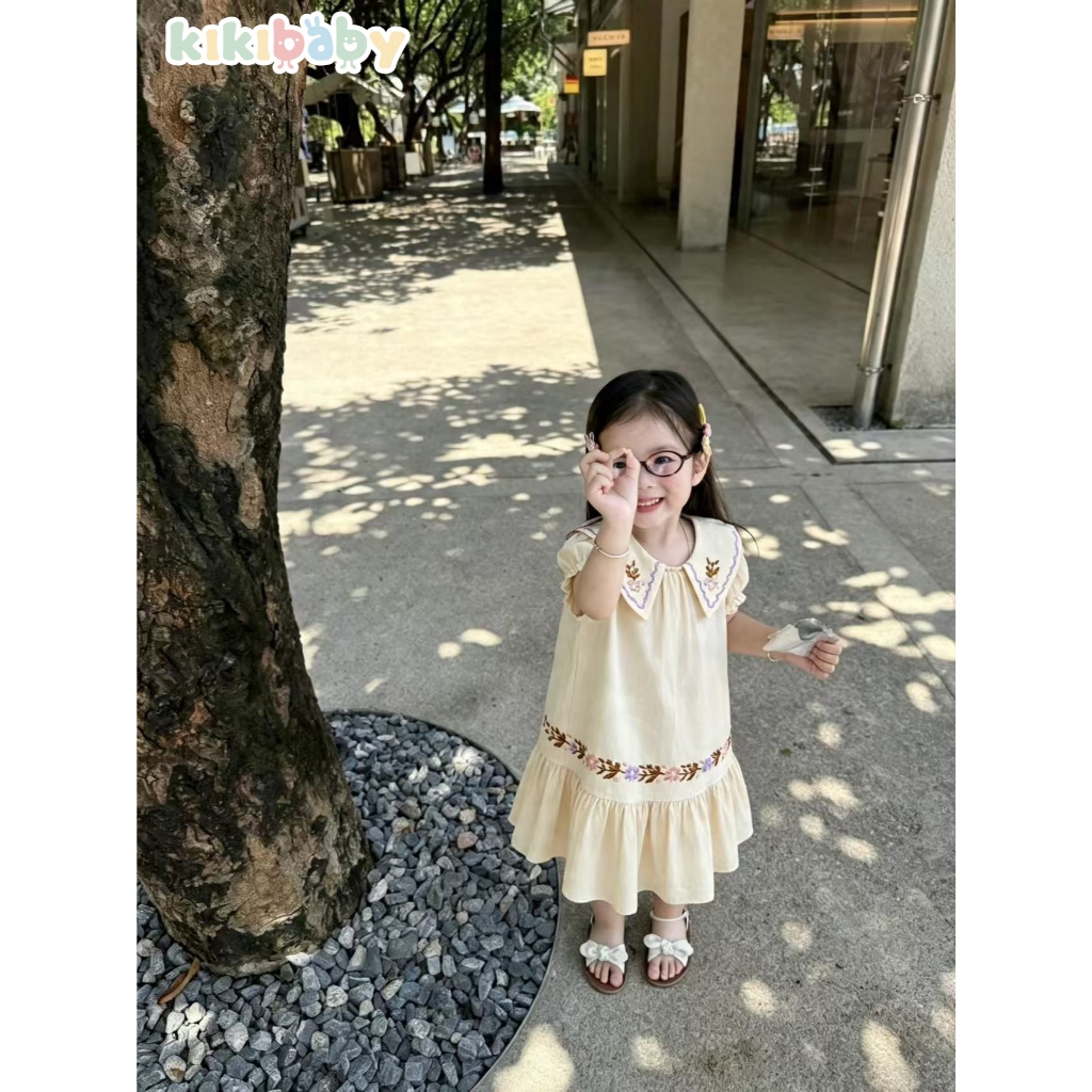 Kiki Baby فستان قطن بالزهور (90-150) — صورة 7