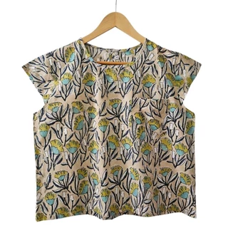 เสื้อคอกลม แขนล้ำ ไซส์ 40"มีมากกว่า 10 ลาย ผ้าคอตต้อนอินเดีย