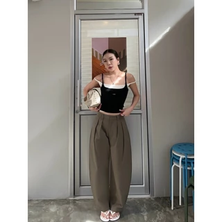 Geschwisters"Gesch barrel pants กางเกง barrel ทรงสวยพรางหุ่น"พร้อมส่ง