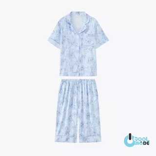 MUSLIN Blue Wish - Silk Satin Pajamas [Mother Day collection]