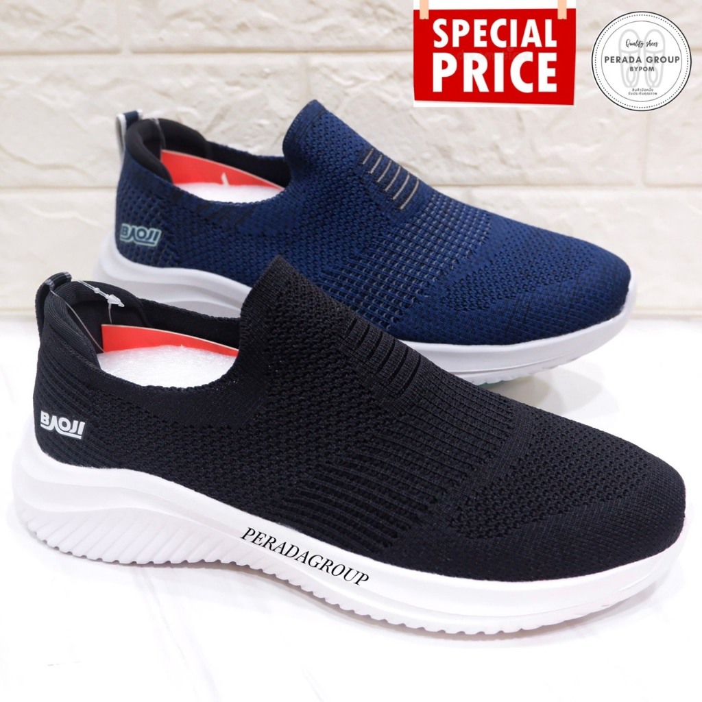 แท้ขายSale baoji แท้💯%  BJM680 รองเท้าบาโอจิ รองเท้าใส่ทำงานชาย ไซส์ 41-45