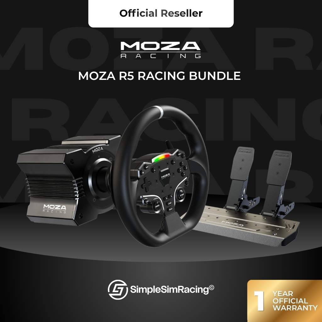 พร้อมส่ง Moza R5 Racing Bundle (2 Pedals) (ประกันศูนย์ไทย 1 ปี)