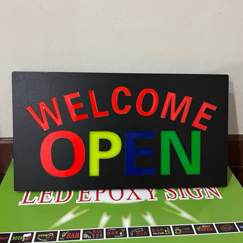 ป้ายไฟวิ่ง ป้ายไฟตัวอักษร ป้ายไฟร้าน ป้ายไฟled ป้ายไฟopen ป้ายไฟwelcome open