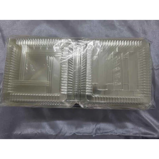 DD กล่องใส PET DD-408 แบบล็อคได้ กล่องใส่ไก่สับ กล่องใสทุเรียน(50ใบ)