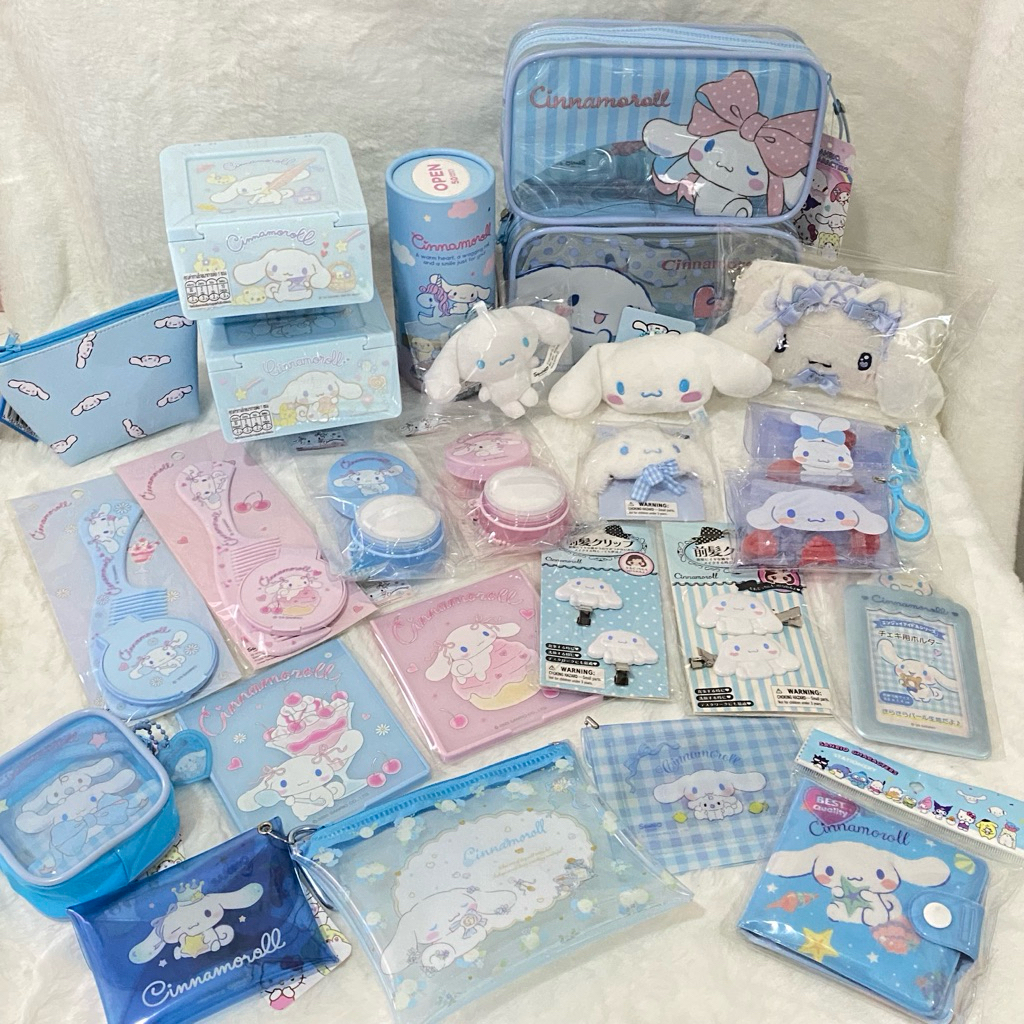 ✅พร้อมส่ง รวมสินค้ากระเป๋า ตุ๊กตา กระเป๋าใส่เหรียญ ชินนาม่อนโรล Cinnamoroll [Sanrio Japan🇯🇵, Moshimo