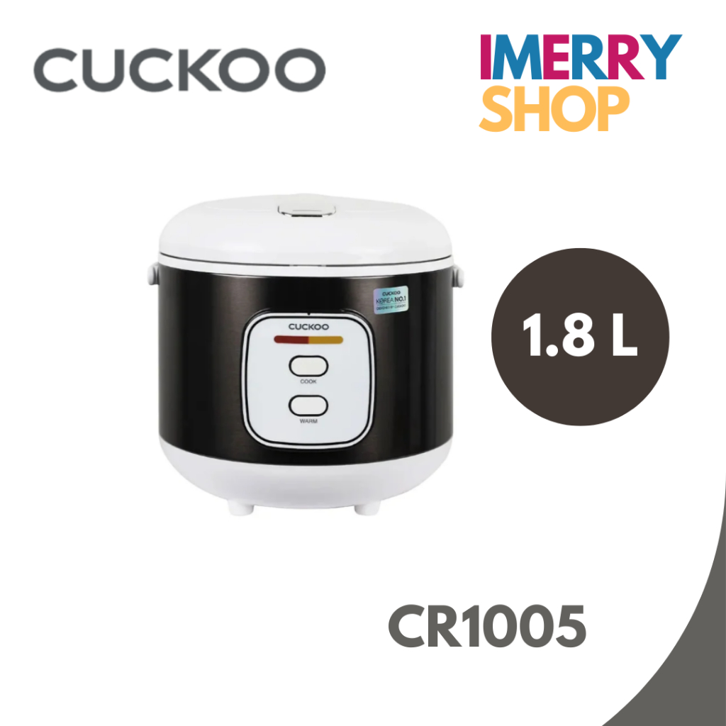 CUCKOO หม้อหุงข้าว 1.8 ล. รุ่น CR1005 สีดำ