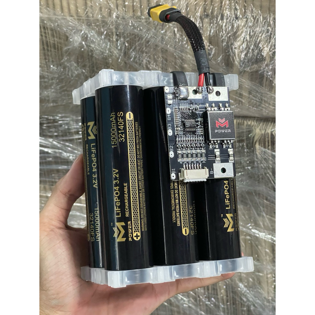 แบตเตอรี่ 6s15แอมป์ 15,000mAh Bms 20A Mpower พร้อมใช้งาน