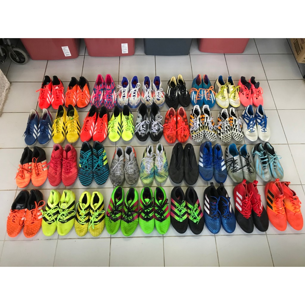 สตั๊ด รองเท้าฟุตบอล adidas ace, nemeziz, nitrocharge, messi, adizero f50 ของแท้มือสอง ส่งฟรีมีปลายทา