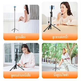 mplus ไม้เซลฟี่ มีรีโมทบลูทูธ รุ่นK35 ไม้เซลฟี่สแตนเลส พกพาสะดวก ขาตั้งโทรศัพท์มือถือ