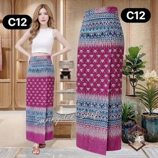 SunnyDee ผ้าถุงตัดเย็บสำเร็จรูป ซิปข้าง สวยงามสวมง่าย ใส่สบายเรียบร้อย ทรงคุณค่า S-3XL