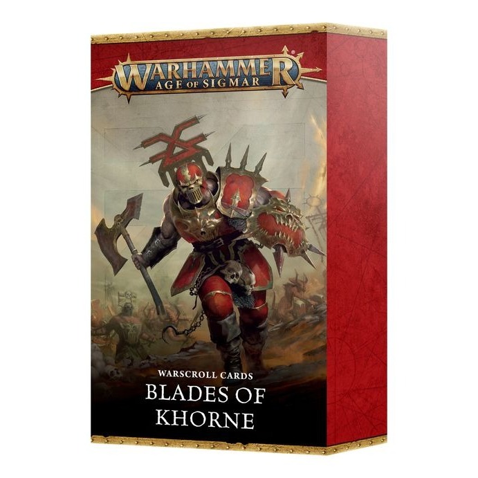 WARHAMMER AOS WARSCROLL CARDS: BLADES OF KHORNE (ENG)
