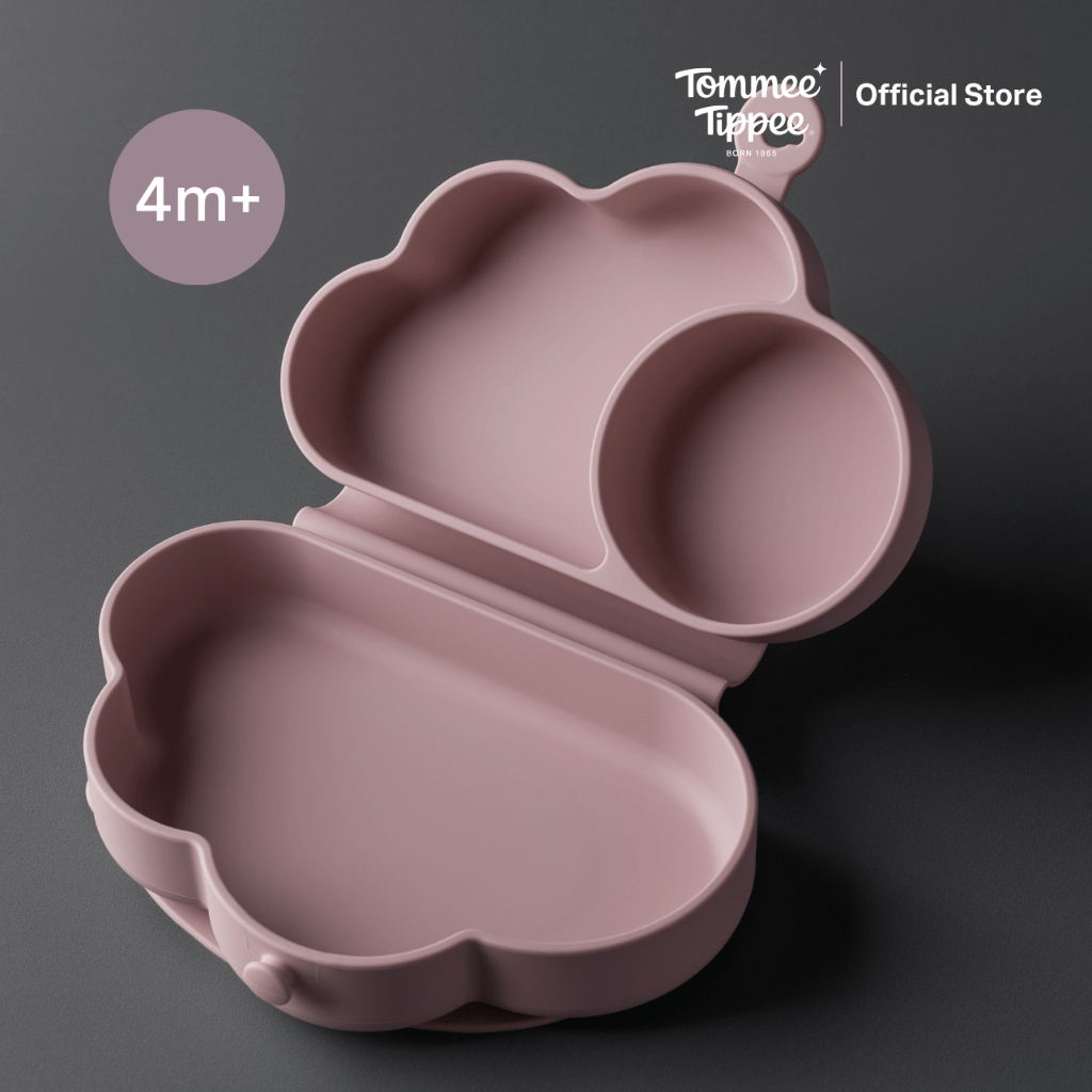 Tommee Tippee จานซิลิโคนพับได้ สำหรับเด็กวัยหัดทาน 4 เดือน รูปที่ 2