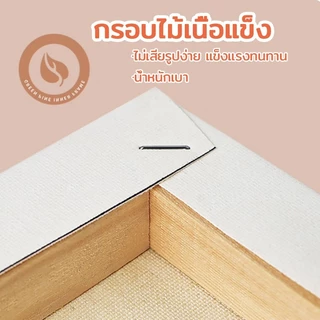 ชุดภาพระบายสีตามตัวเลข 20×20 ซม. พร้อมกรอบไม้และผ้าใบ เหมาะเป็นของขวัญวันเกิด รับปริญญา ตกแต่งห้อง