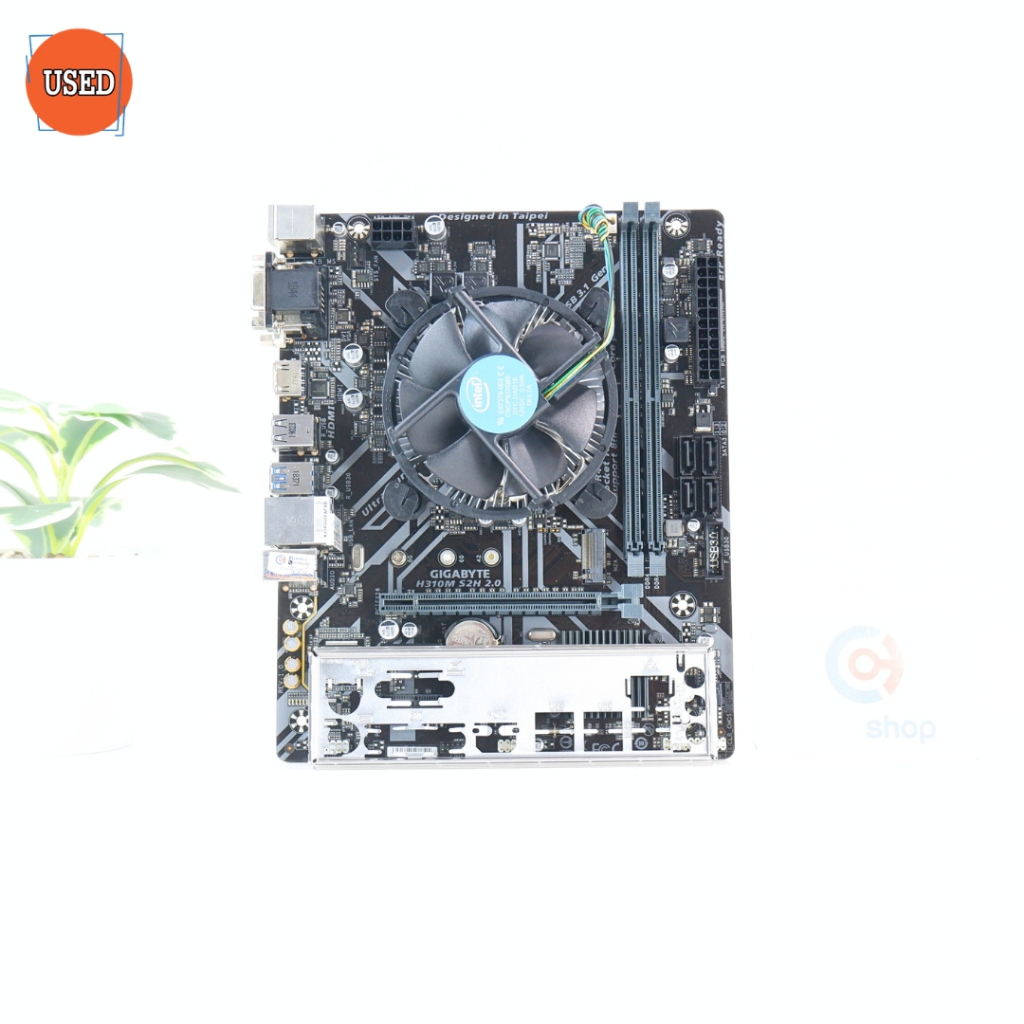 ชุดซีพียูพร้อมเมนบอร์ด CPU: INTEL CORE I5-9400F + MB: GIGABYTE H310M S2H P15102