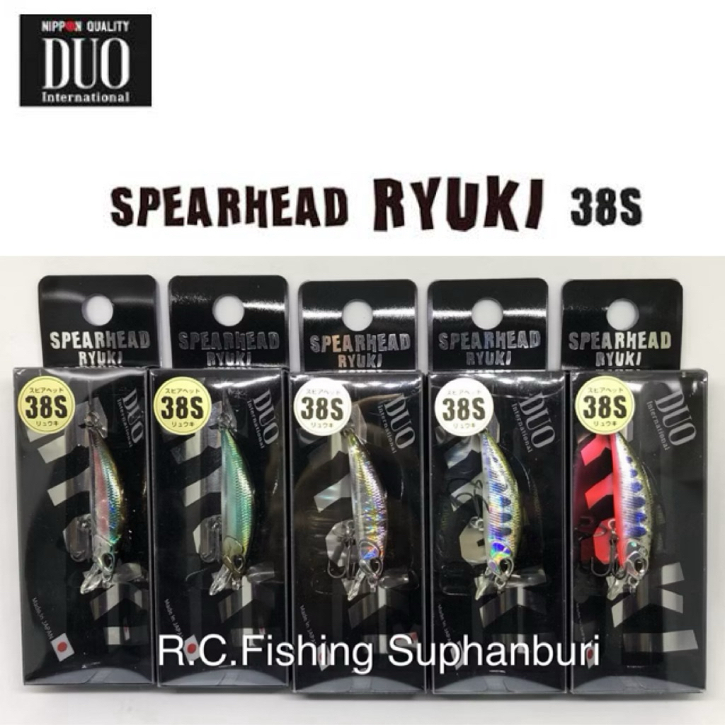 Duo Spearhead Ryuki 38S เหยื่อปลอมจม Sinking Minnow 38mm/2.8g เหยื่อตกปลากระสูบน้ำไหล Trout Fishing 