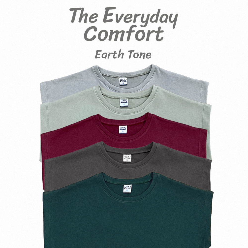 เสื้อยืดแขนล้ำ คอกลม The Everyday Comfort ผ้าเนื้อนุ่ม ใส่สบาย พรางต้นแขน (S - 3XL)