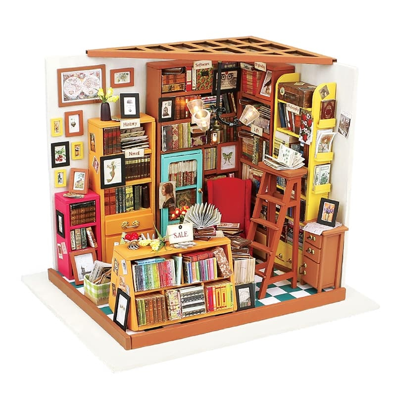 ส่งด่วน!! Rolife DIY Miniature House - DG102 Sam's Study | โมเดลบ้าน ตัวต่อไม้ บ้านตุ๊กตา ของแต่งบ้าน