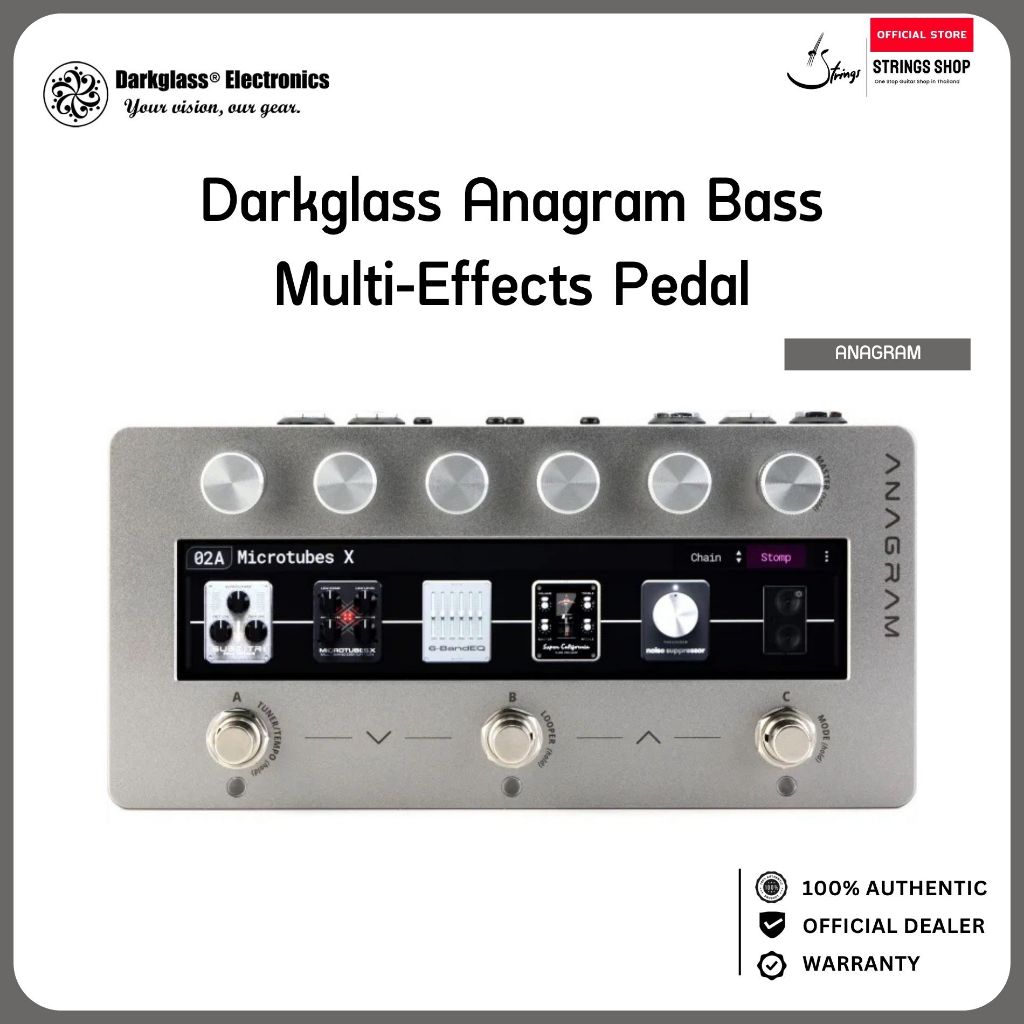 Darkglass Anagram Bass Multi-Effects Unit มัลติเอฟเฟคเบส 7" Touchscreen รองรับ NAM / AIDA-X USB Audi