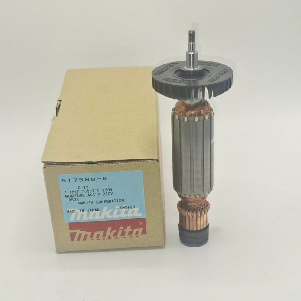 Makita อะไหล่ทุ่น เครื่องเจียร์ไฟฟ้า 4 นิ้ว ใช้กับรุ่น 9533 9533B 9533BL (517588-8) อะไหล่แท้