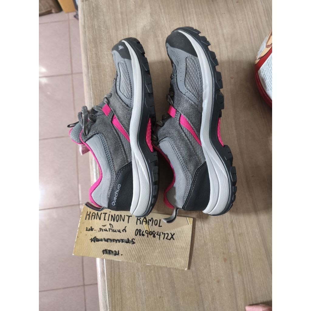 QUECHUA รองเท้าเดินป่า ใช้น้อย พื้นเยอะ ป้าย39/24.5