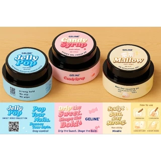 GELINE' หลายตัวเลือก> เจลปั้นนูน ปั้นไม่ติดมือสีขาว เจลลี่เจล เจลขัดผง เจลติดอะไหล่ 30 กรัม