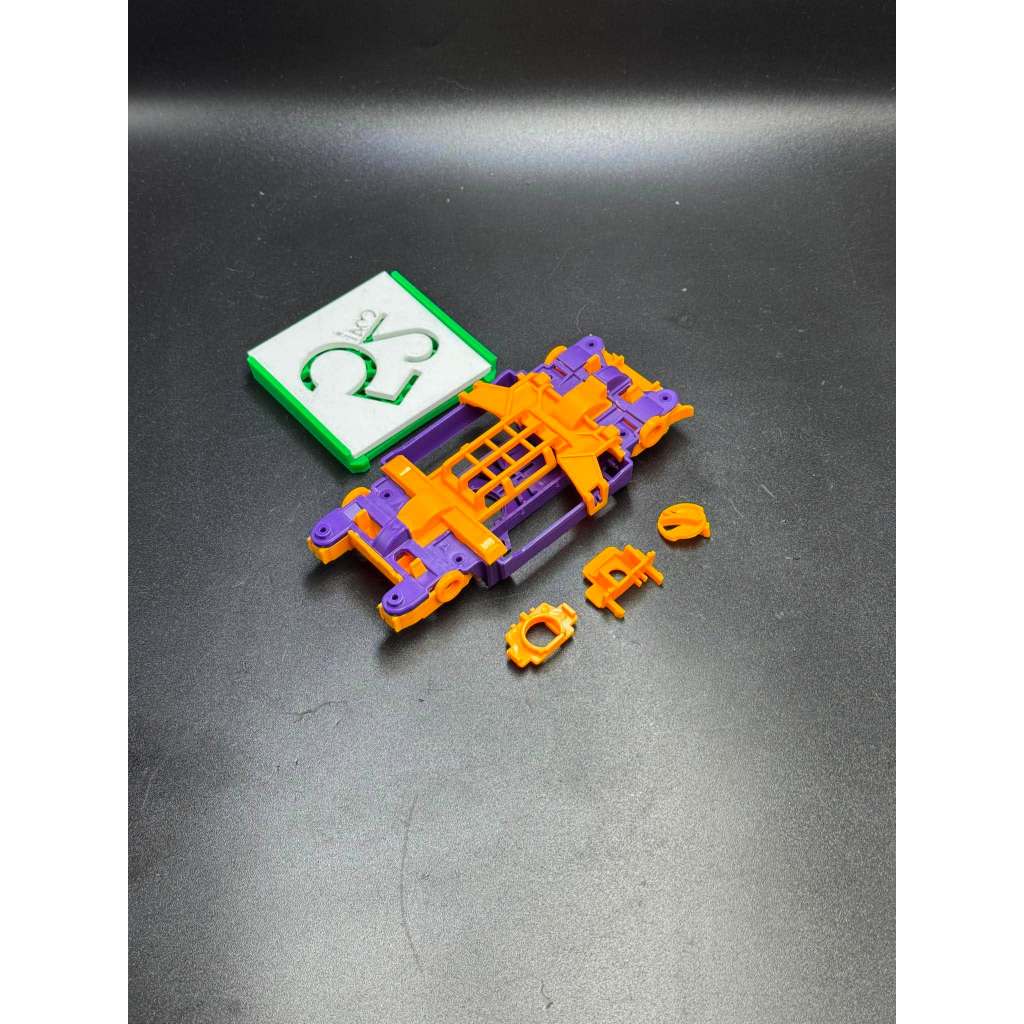 Tamiya mini 4WD MS-L Suspension (purple yellow)
