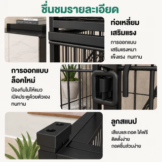จัดส่งเร็ว กรงแมวขนาดใหญ่ Pet Cage 2-4ชั้น คอนโดแมว บ้านแมว ทนนาน กรงสัตว์เลี้ยง แมว กระต่าย สุนัข