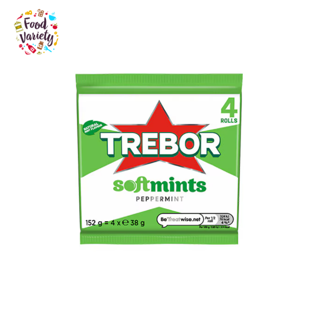 Trebor Soft Mint Peppermint 4 Pack 152g