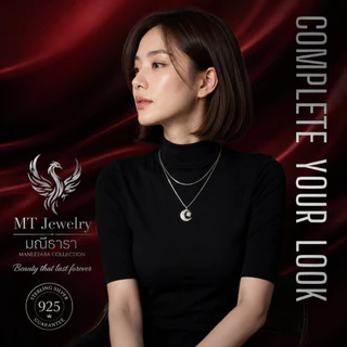 MT สร้อยคอเงินแท้ กระดูกงู 1 1.2 1.5 2 มม ยาว 16 18 20 22 24 นิ้ว Chain (scmix5) MT Jewelry มณีธารา