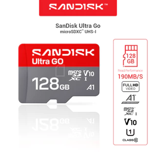 Sandisk Ultra and Ultra go Micro SDCard 32GB/64GB/128GB Class10 A1 (SDSQUAB / SDSQUG)เมมโมรี่การ์ด TFCard แท๊บเล็ต