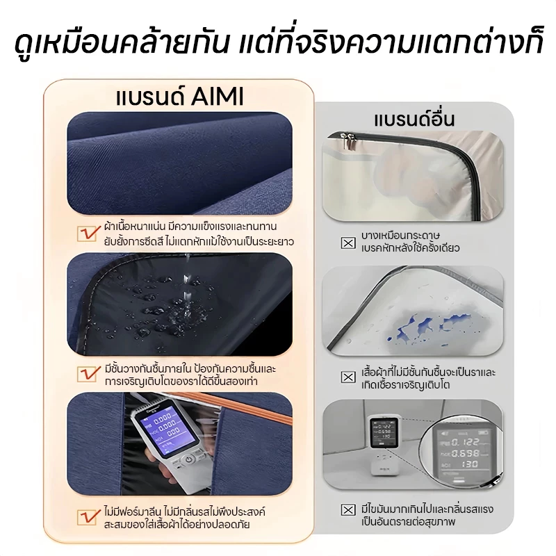 Terrathai กระเป๋าเก็บของกันความชื้น กล่องใส่ผ้า กล่องเก็บของ แบบมีโครงเหล็ก กล่องผ้าพับได้ กล่องผ้าโครง thumbnail 5