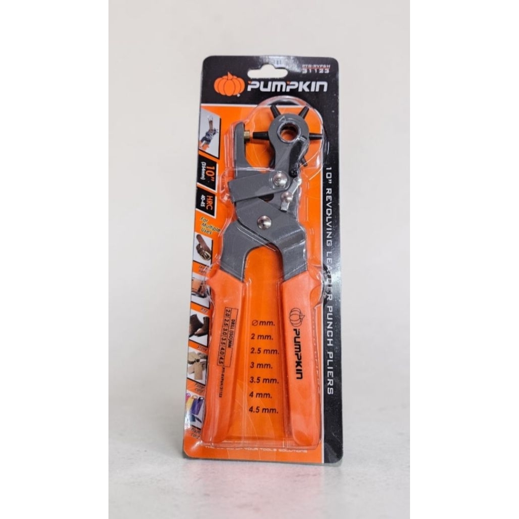 PUMPKIN 31123 PTT-RVP6H คีมเจาะรูเข็มขัด 11" SK5