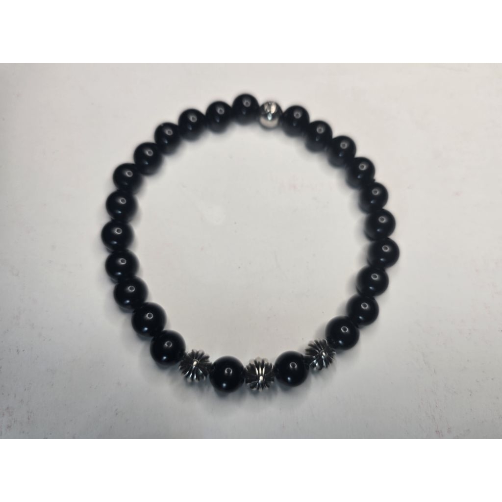 CHROME HEARTS 8MM BEAD BRACELET ของแท้