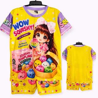 ชุดเด็กพิมพ์ลาย เซ็ท 2 ชิ้นเสื้อ+กางเกง ใส่ได้ทั้ง ดช/ดญ