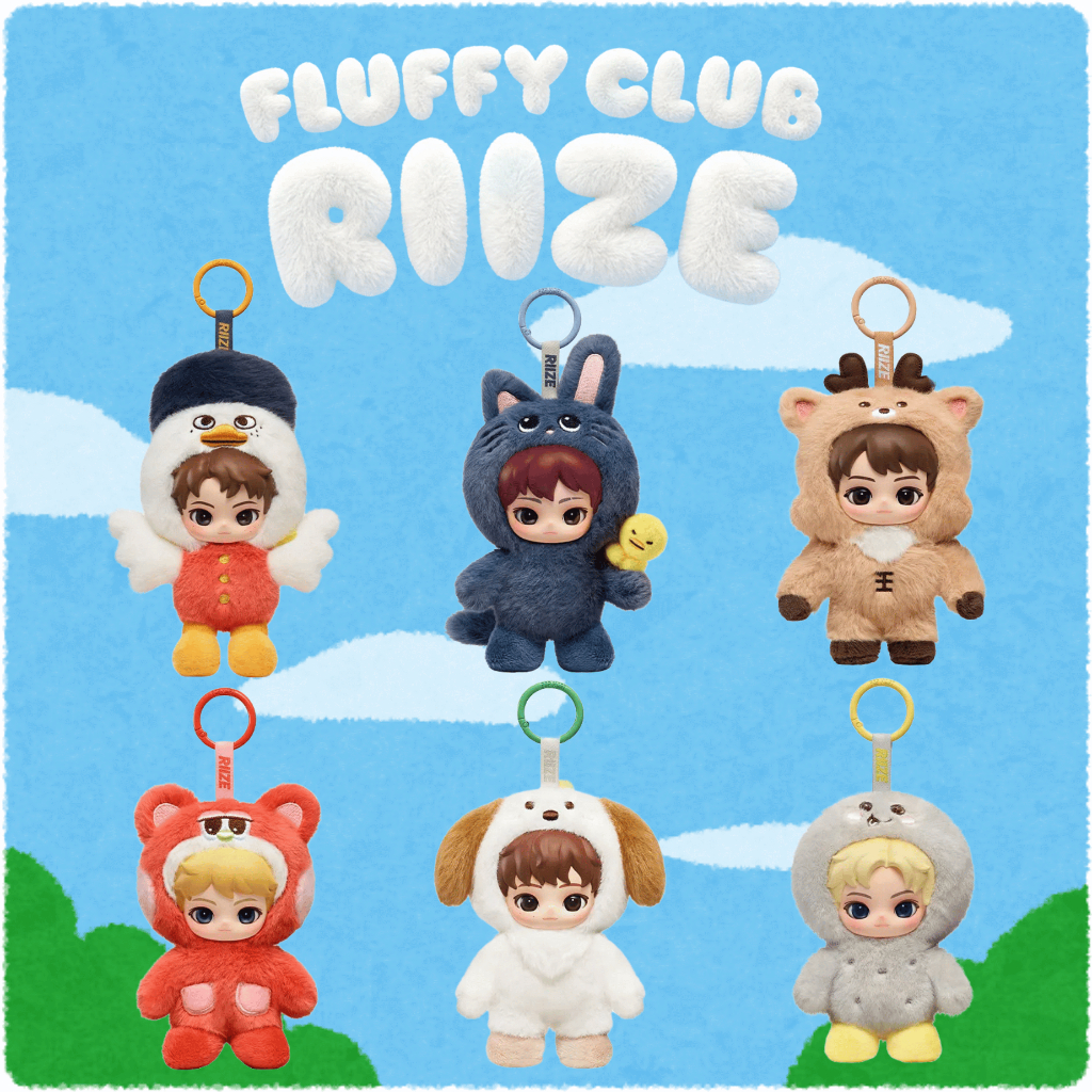 พร้อมส่ง...ของแท้ RIIZE Fluffy Club Series Vinyl Plush Doll