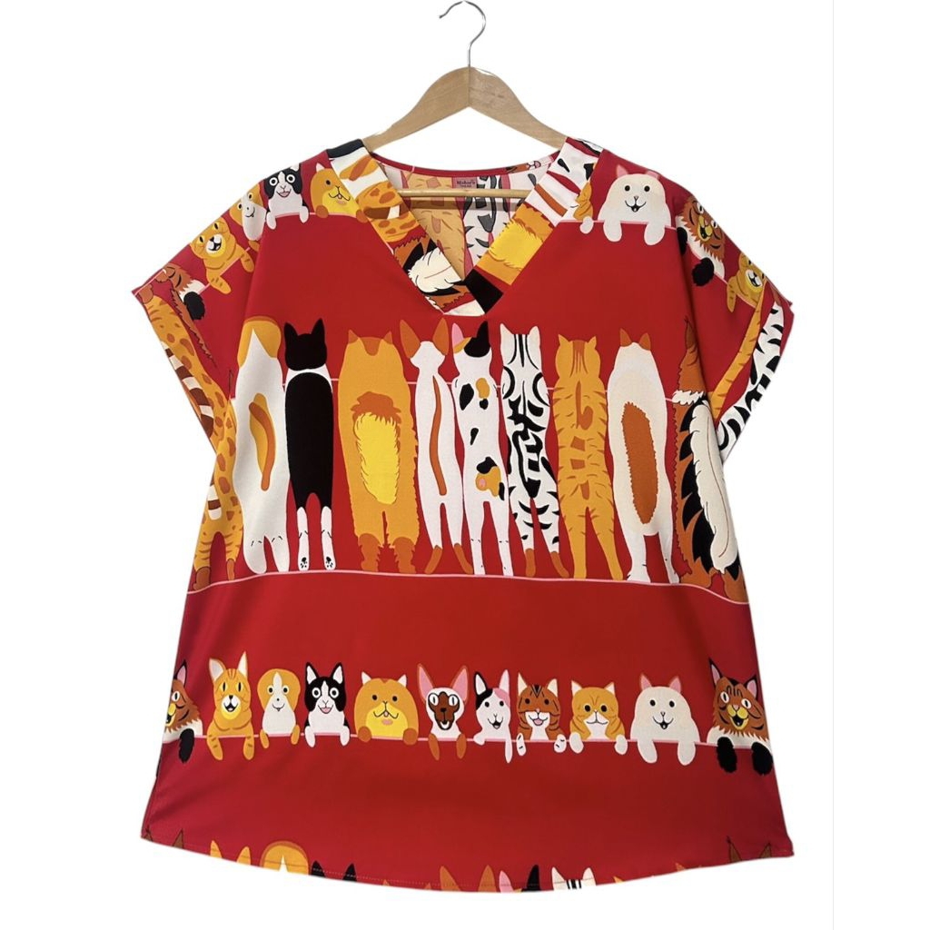 อก 50 นิ้ว เสื้อสาวอวบผ้าไหมอิตาลี ผ้าใส่สบายไม่ต้องรีด