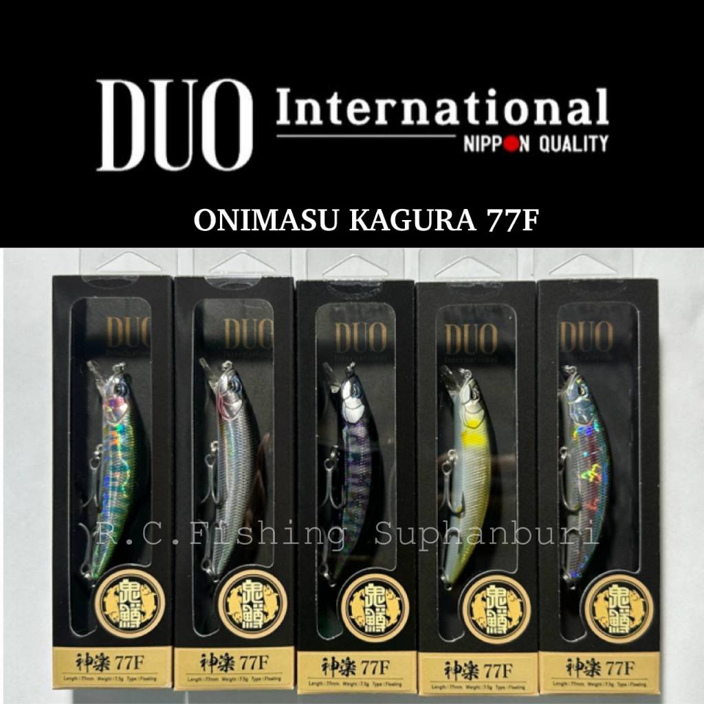 เหยื่อปลอม DUO Onimasu Kagura 77F (77mm/7.5g) Floating Minnow ญี่ปุ่นแท้ ตกปลากระพง ช่อน เค้า