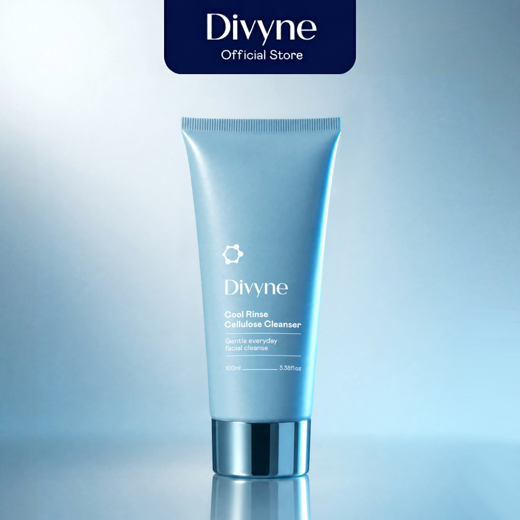 DIVYNE Cool Rinse Cellulose Cleanser คูลลิ่งเคล็นเซอร์เนื้อโมจิ ล้างพร้อมบำรุง คงความชุ่มชื้น ถนอมสม