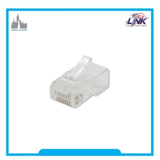 ส่งทันที LINK ใหม่ US-1002AA หัวแลน CAT6 RJ45 MODULAR PLUG (10หัว/PACK) ตัวผู้ US-1002 US-9106