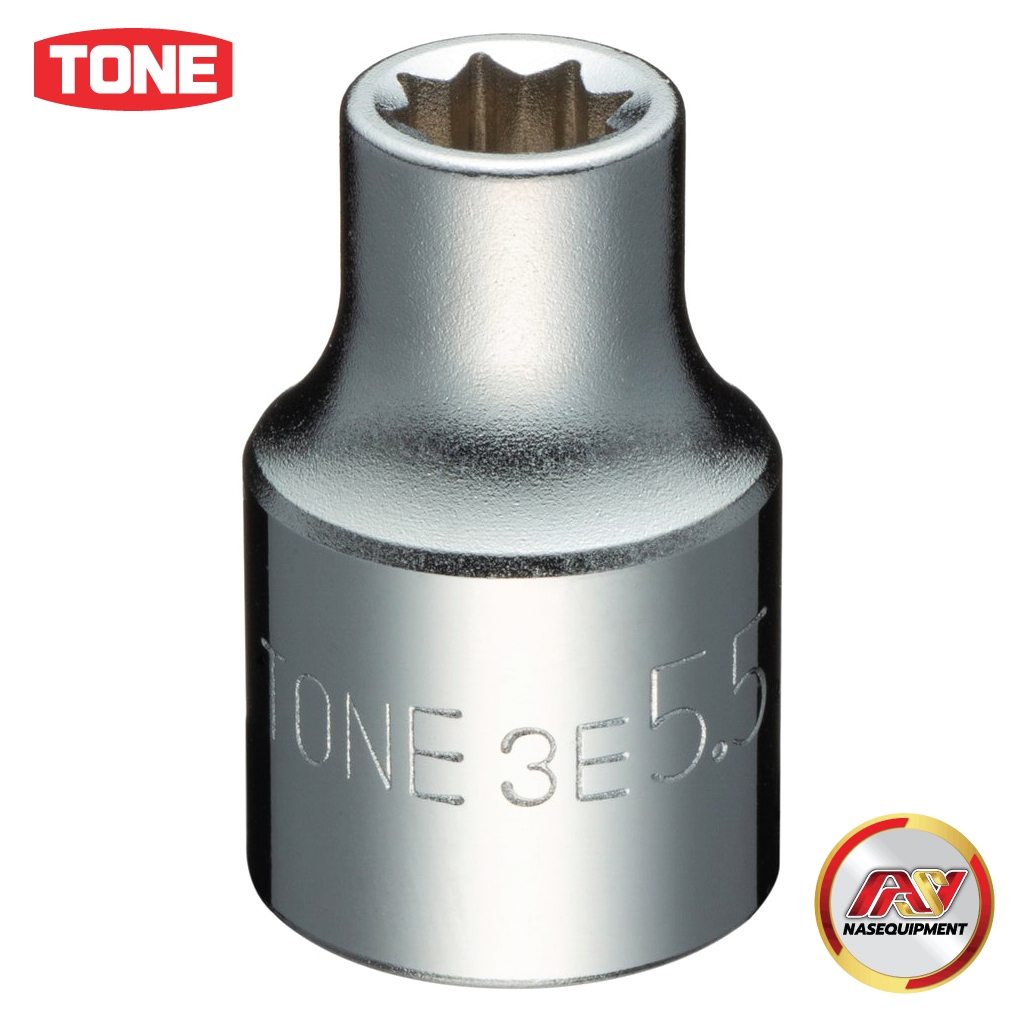 TONE Socket (Octagonal) DUAL SQUARE SOCKET (8PT.)3E-SERIES