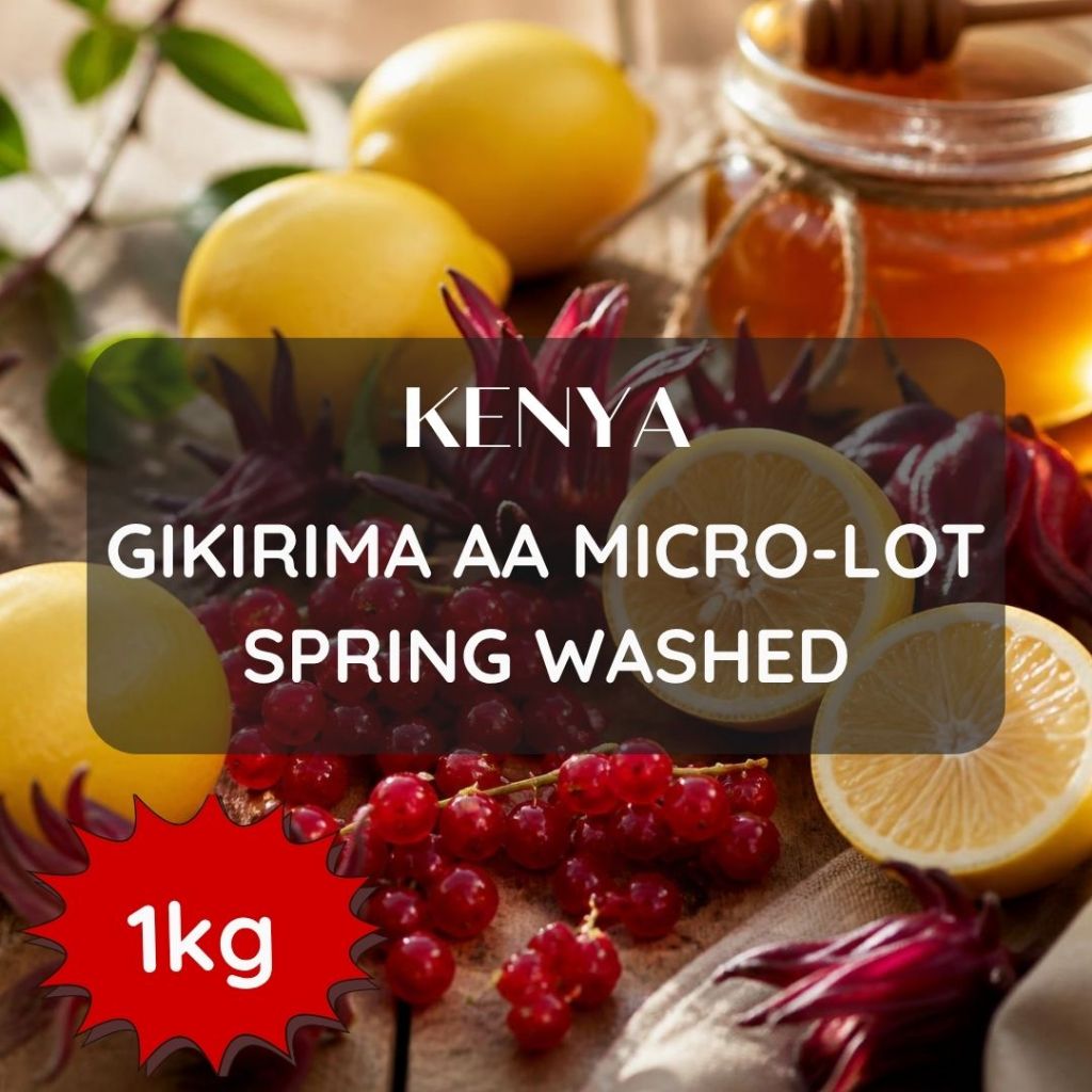 สารเมล็ดกาแฟ Kenya Gikirima AA Micro-lot Spring Washed 2026 Crop ขนาด 1000g