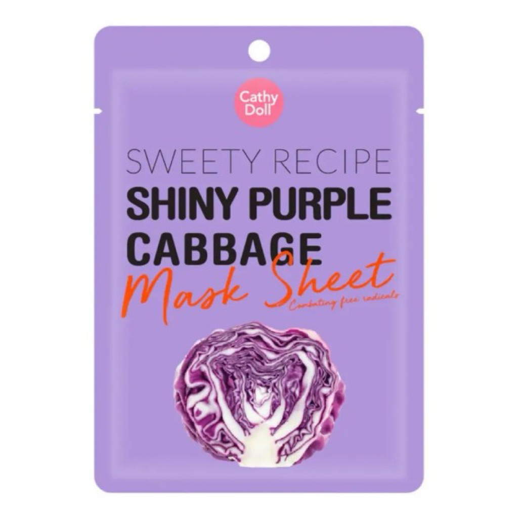 Cathy Doll Sweety Recipe Mask Sheet 25g มาส์กหน้า แผ่นมาสก์บำรุงผิว ชุ่มชื้น