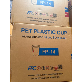 ** ยกลัง ***(1000 ใบ) แก้ว FP-14 แก้ว 14 ออนซ์ ปาก 98 mm FPC แก้วน้ำ